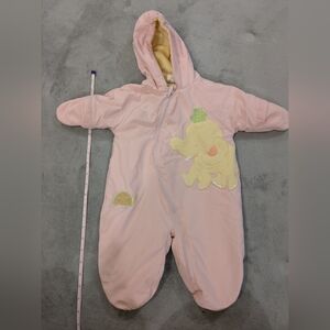 Vintage Baby Fleece Lined Snowsuit